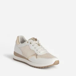 Marco Tozzi Baskets^Tennis he et dorée BLANC