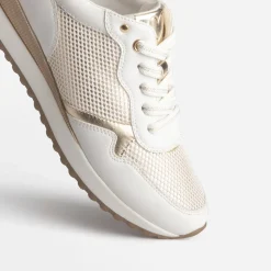 Marco Tozzi Baskets^Tennis he et dorée BLANC