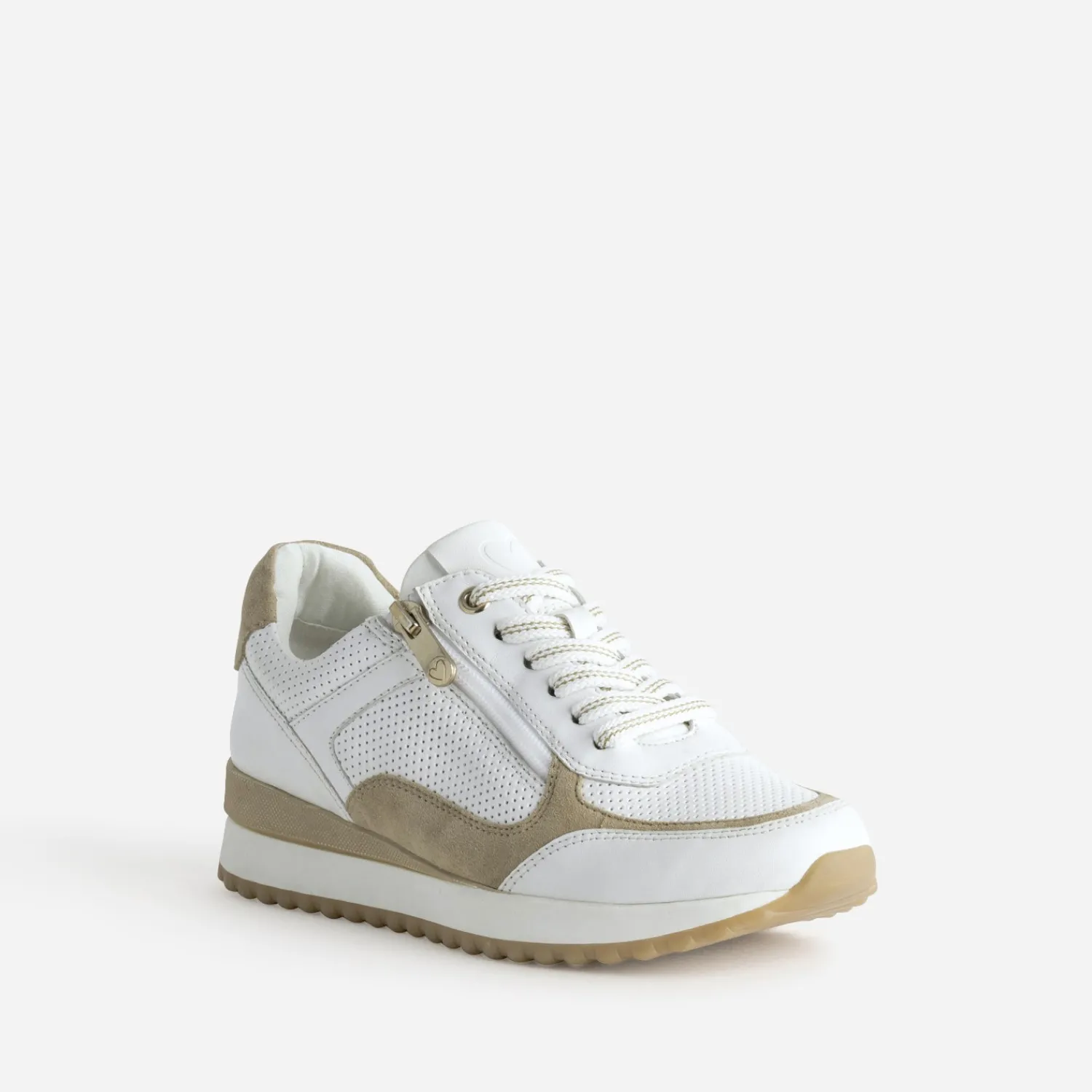 Marco Tozzi Baskets^Tennis he perforée BLANC