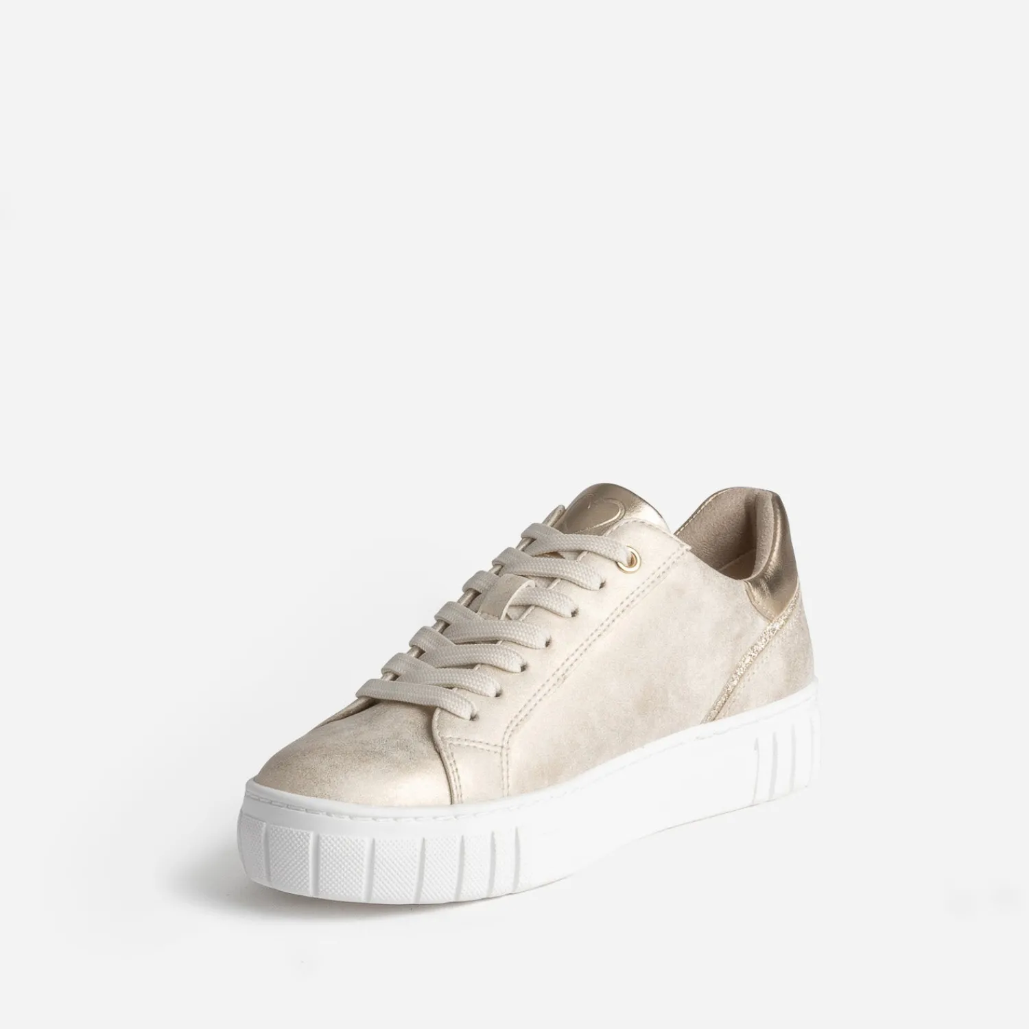 Marco Tozzi Baskets^Tennis dée motifs ajourés OR
