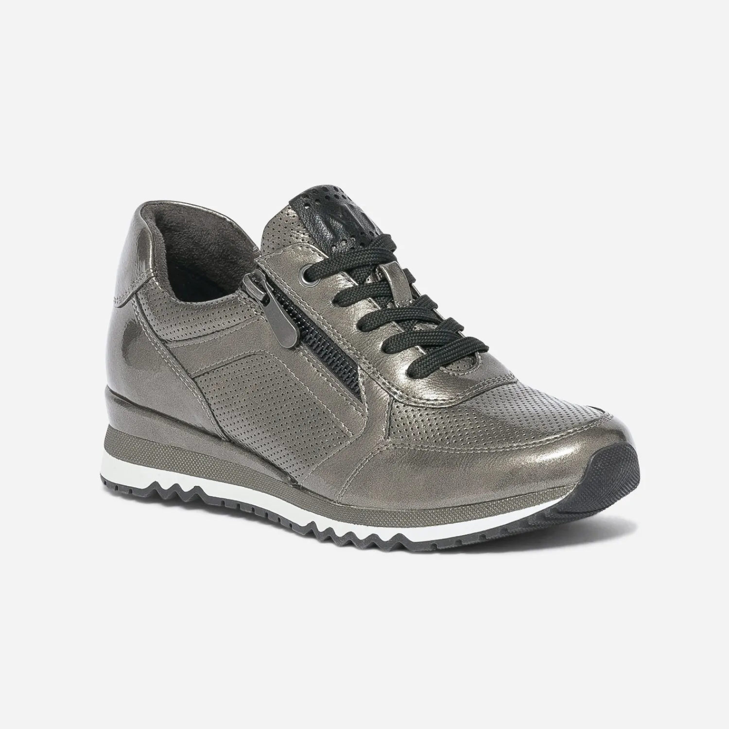 Marco Tozzi Baskets^Tennis kaki verni ARGENT