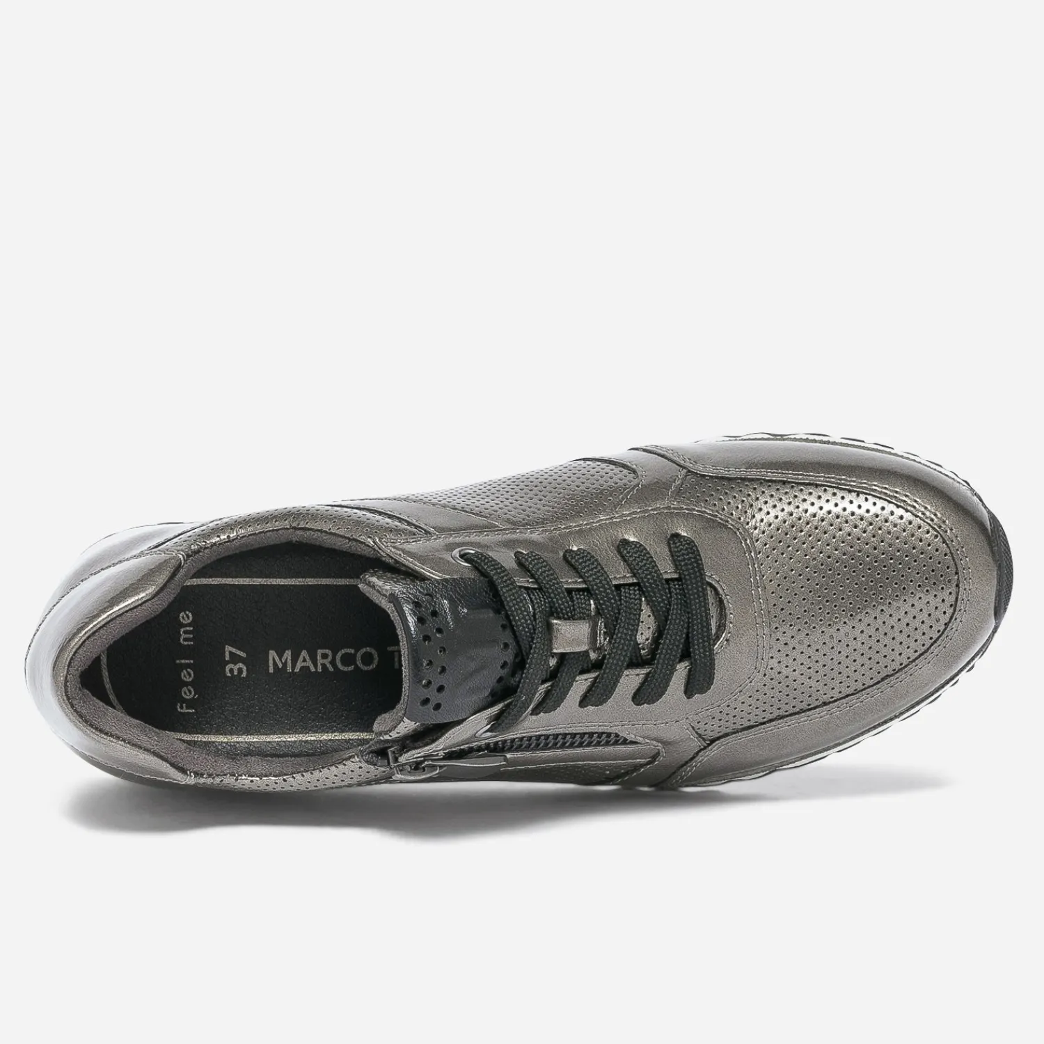 Marco Tozzi Baskets^Tennis kaki verni ARGENT