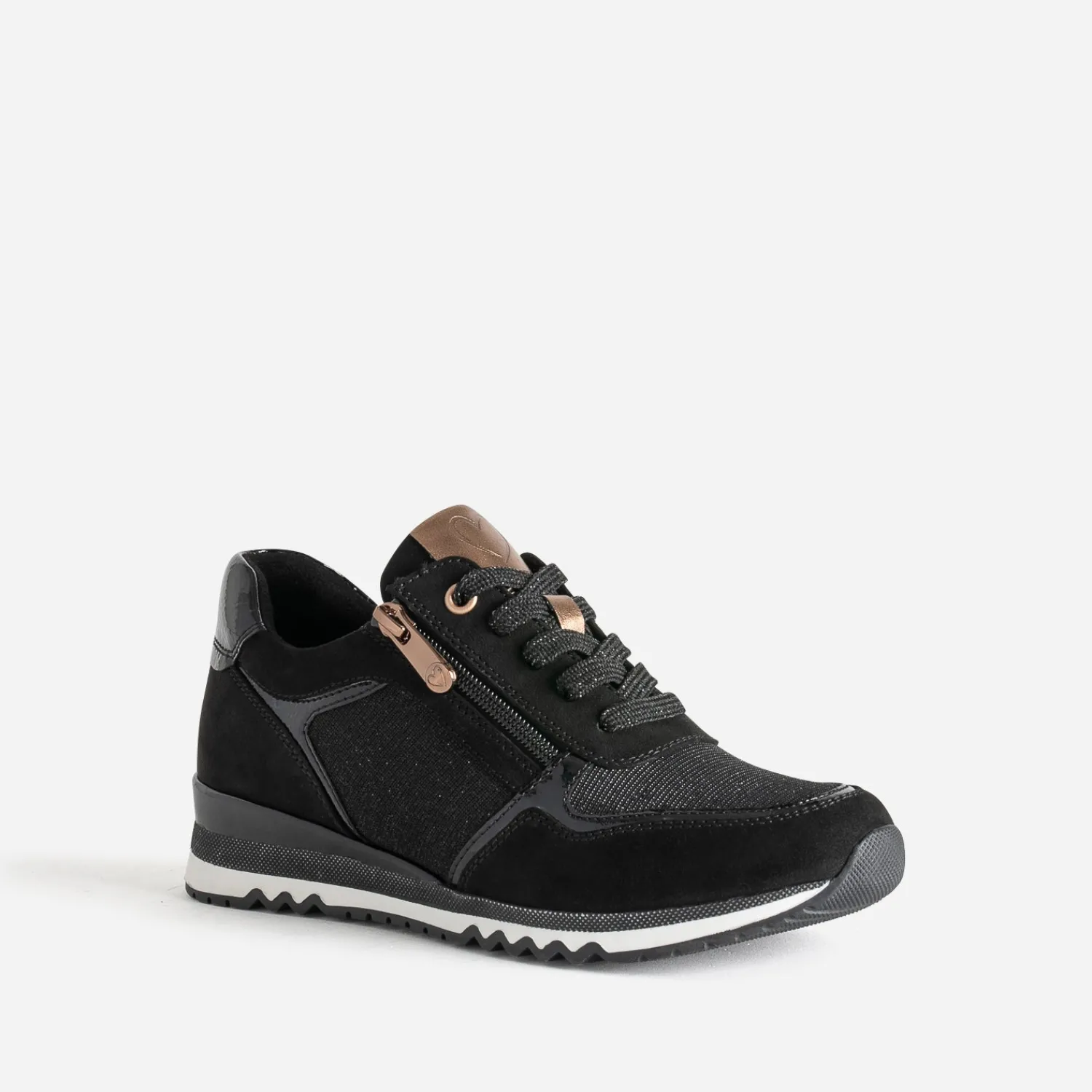 Marco Tozzi Baskets^Tennis e pailletée NOIR