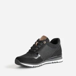 Marco Tozzi Baskets^Tennis e pailletée NOIR