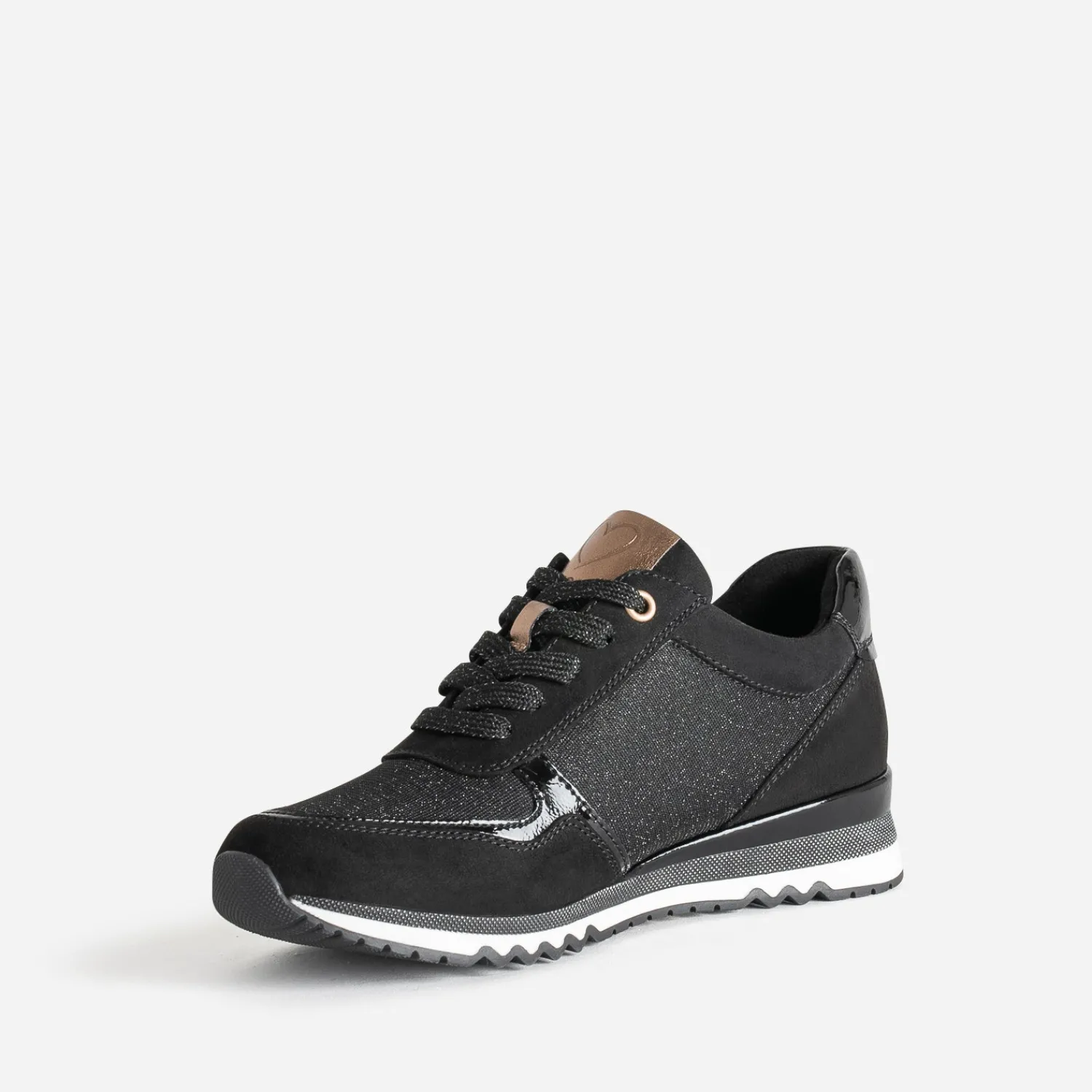 Marco Tozzi Baskets^Tennis e pailletée NOIR