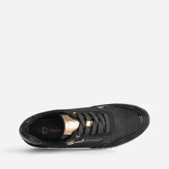 Marco Tozzi Baskets^Tennis e pailletée NOIR