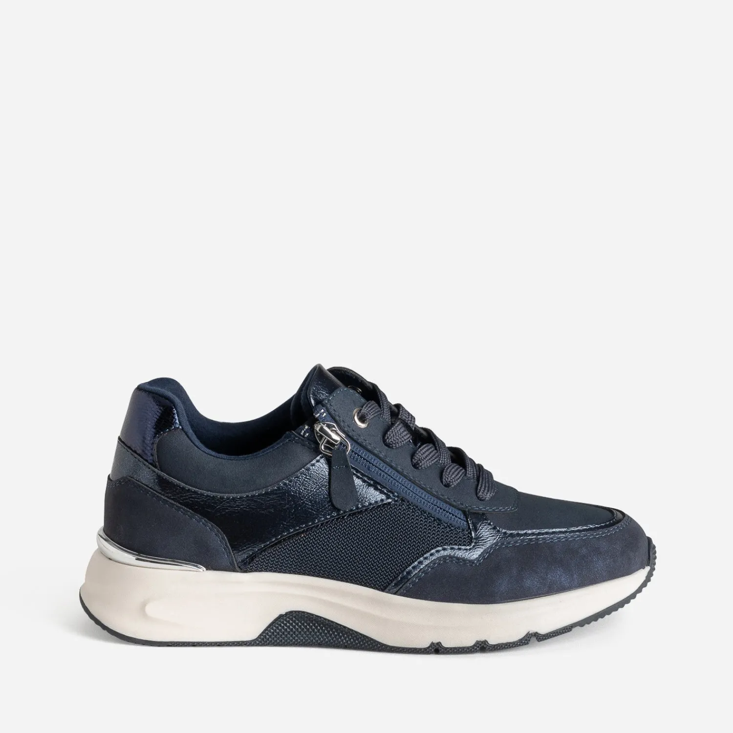 Eram Baskets^Tennis bi-matière MARINE