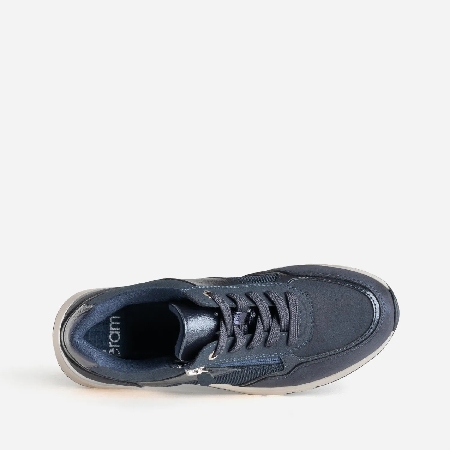 Eram Baskets^Tennis bi-matière MARINE
