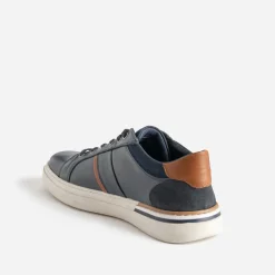 Eram Baskets/Tennis^Tennis cuir détail camel MARINE