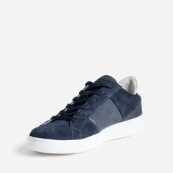 Eram Baskets/Tennis^Tennis cuir velours et textile MARINE