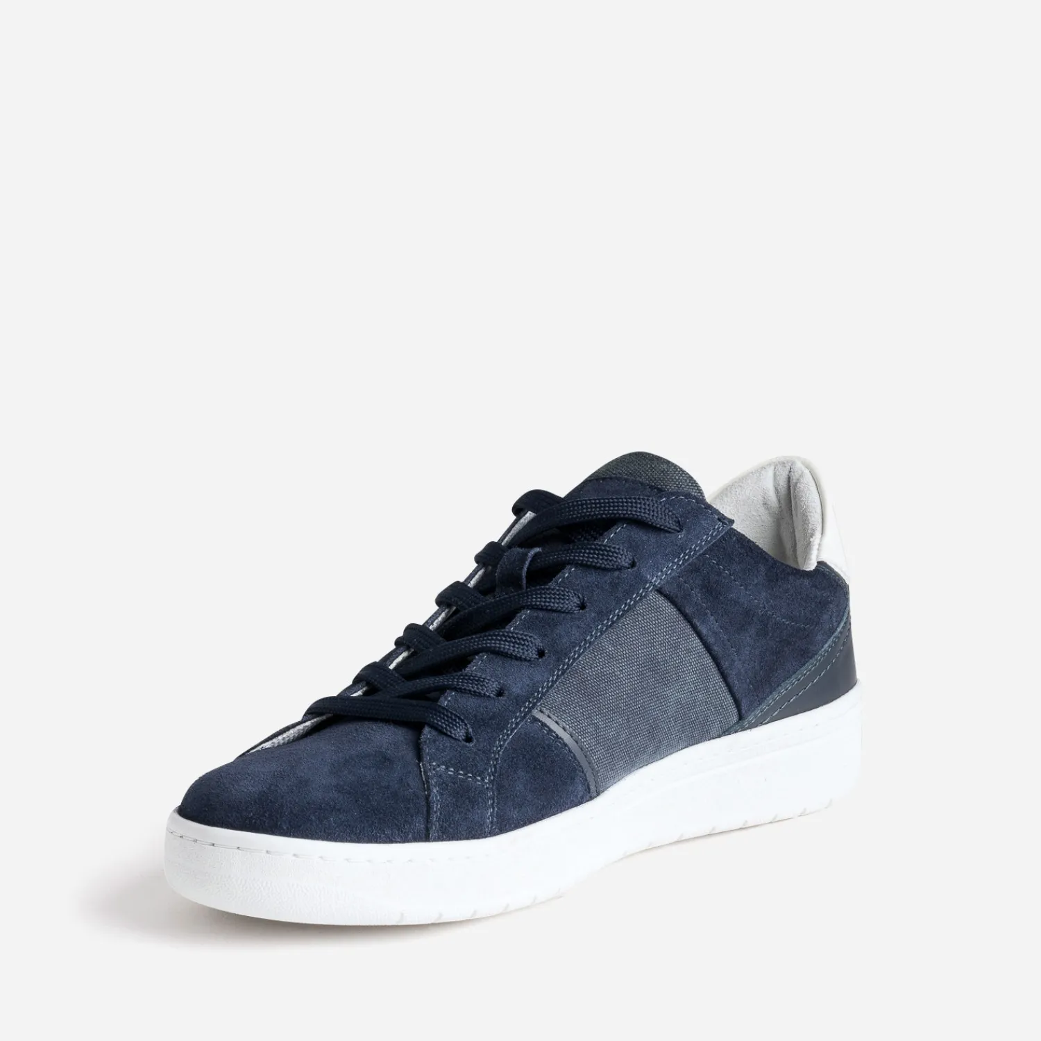 Eram Baskets/Tennis^Tennis cuir velours et textile MARINE