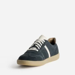 Eram Baskets/Tennis^Tennis cuir velours MARINE
