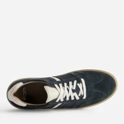 Eram Baskets/Tennis^Tennis cuir velours MARINE