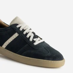 Eram Baskets/Tennis^Tennis cuir velours MARINE