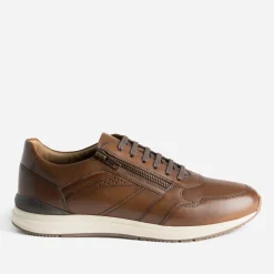 Eram Baskets/Tennis^Tennis marron foncé en cuir COGNAC