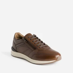 Eram Baskets/Tennis^Tennis marron foncé en cuir COGNAC