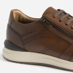 Eram Baskets/Tennis^Tennis marron foncé en cuir COGNAC