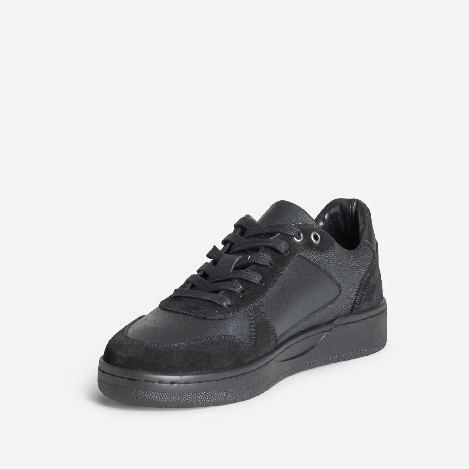 Eram Baskets/Tennis^Tennis e cuir bi-matière NOIR