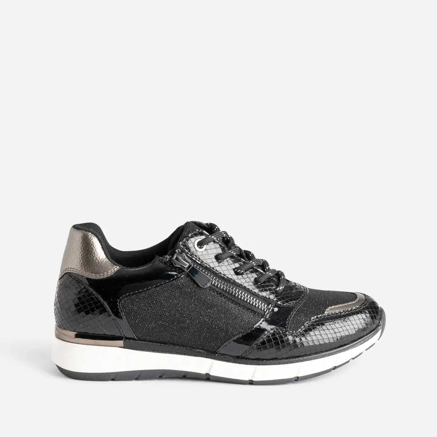Eram Baskets^Tennis e et bronze bi matière NOIR