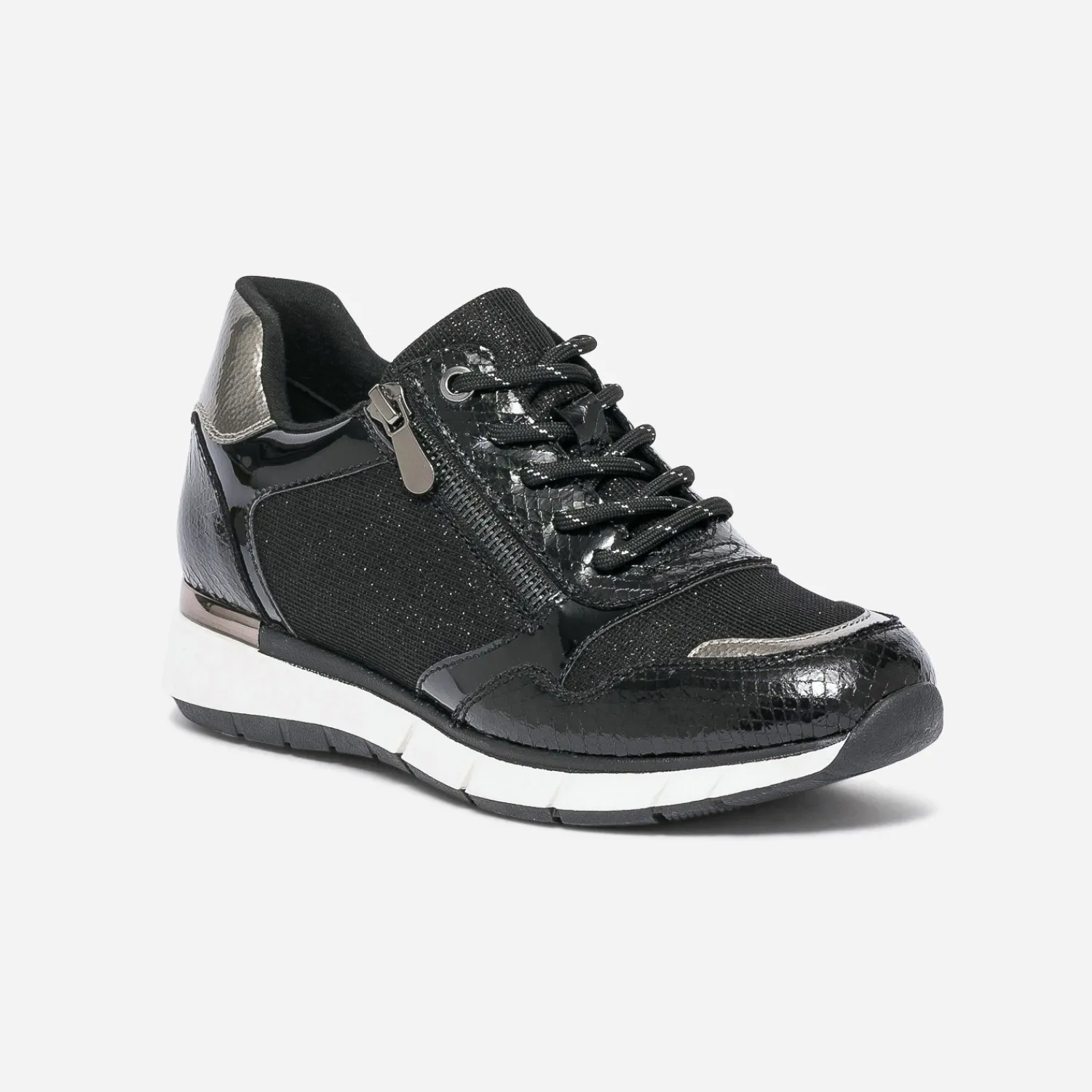 Eram Baskets^Tennis e et bronze bi matière NOIR