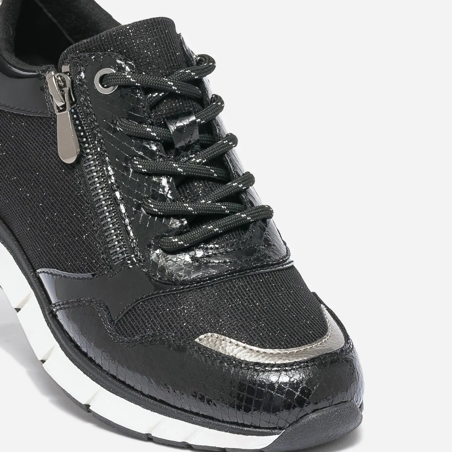 Eram Baskets^Tennis e et bronze bi matière NOIR