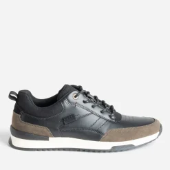 Eram Baskets/Tennis^Tennis e et kaki mix matières NOIR