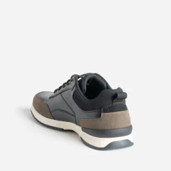 Eram Baskets/Tennis^Tennis e et kaki mix matières NOIR