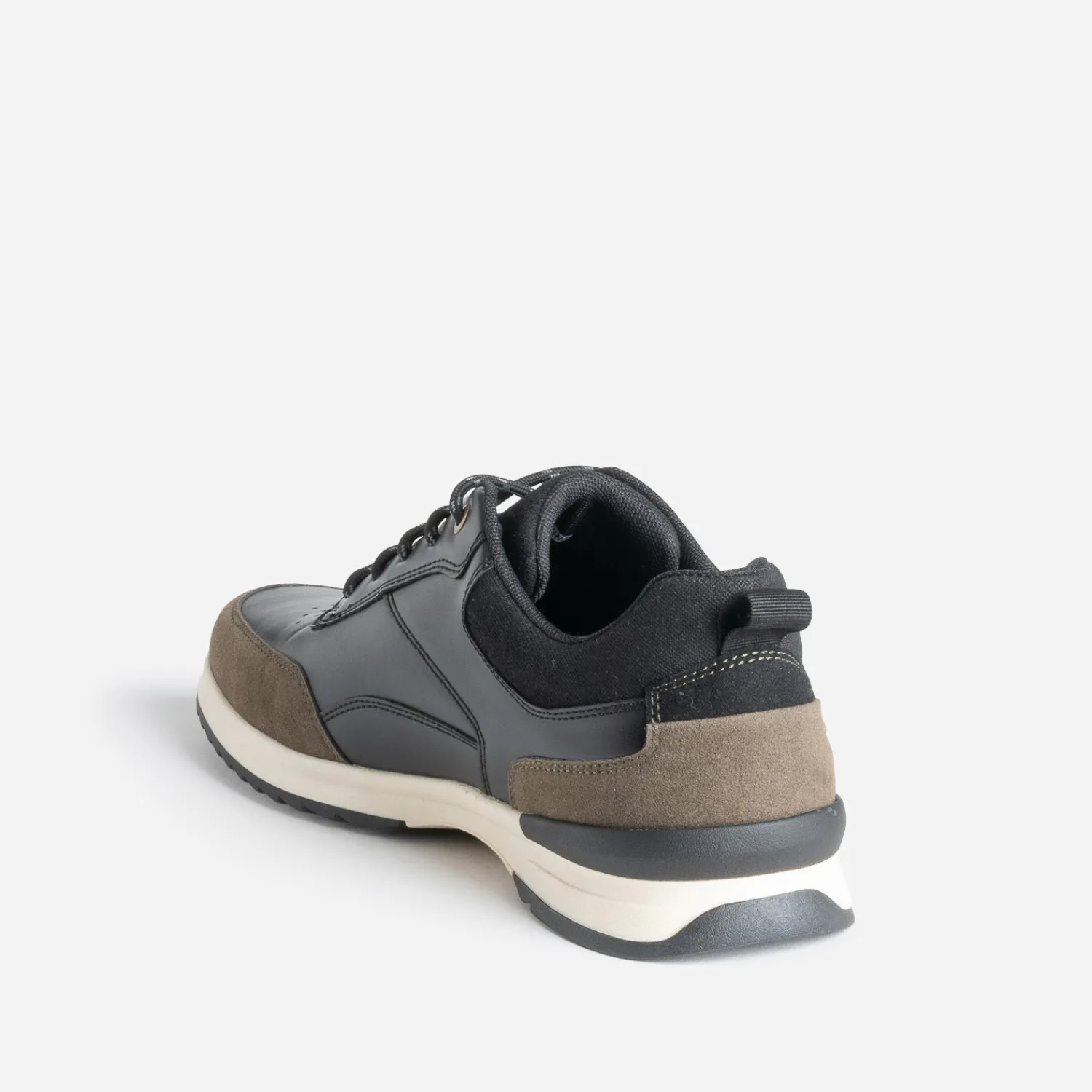 Eram Baskets/Tennis^Tennis e et kaki mix matières NOIR