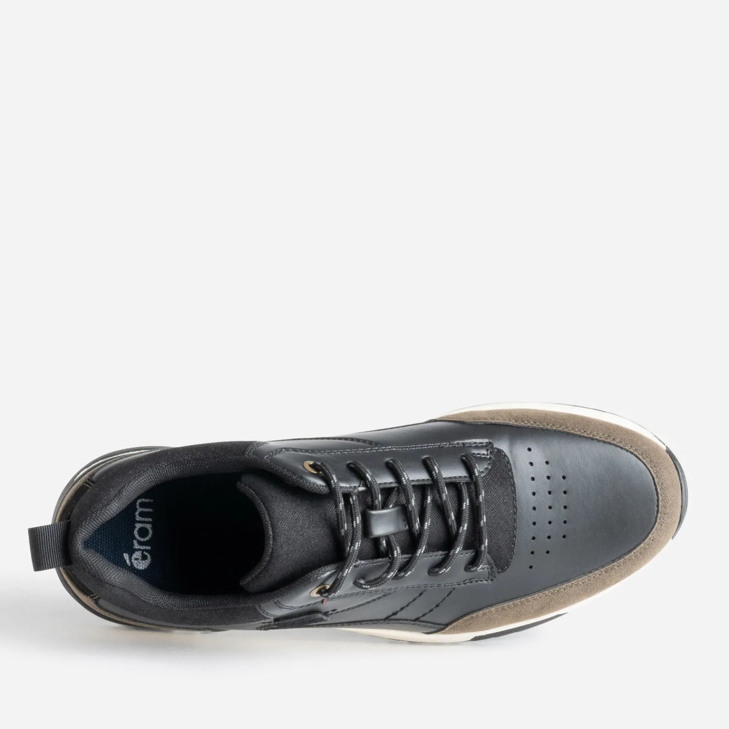 Eram Baskets/Tennis^Tennis e et kaki mix matières NOIR