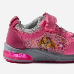 Pat Patrouille Baskets^Tennis verni semelle lumineuse ROSE
