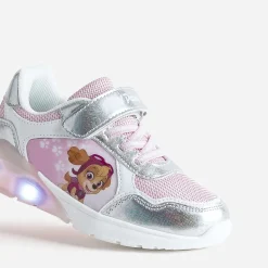 Pat Patrouille Baskets^Tennis et argent semelle lumineuse ROSE