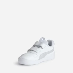 Puma Chaussures De Sport|Baskets^Tennis he et argentée à scratchs BLANC