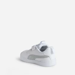 Puma Chaussures De Sport|Baskets^Tennis he et argentée à scratchs BLANC