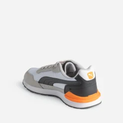 Puma Baskets/Tennis^Tennis , blanc, noir, orange GRIS