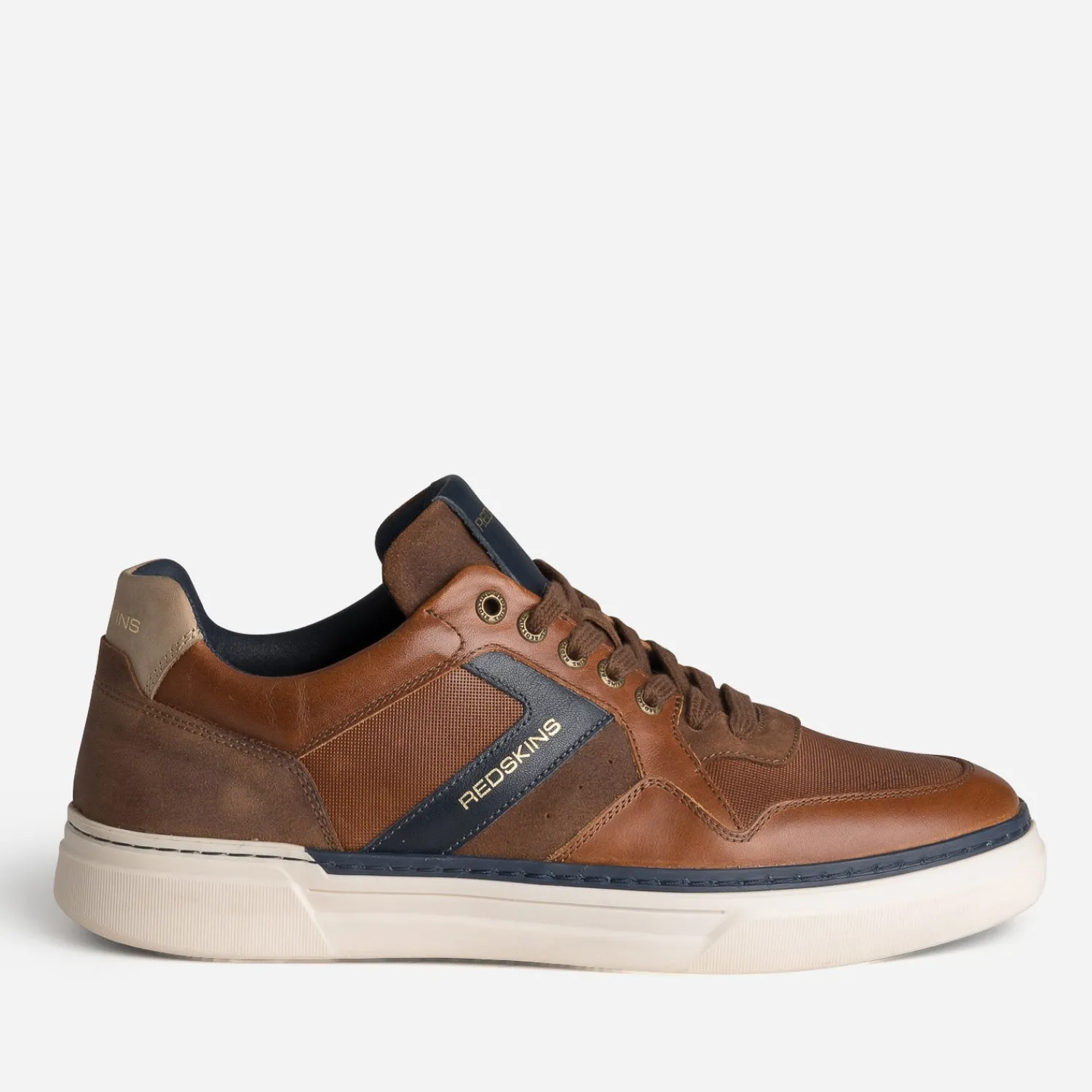 Redskins Baskets/Tennis^Tennis cuir COGNAC