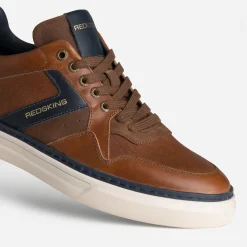 Redskins Baskets/Tennis^Tennis cuir COGNAC