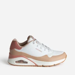 Skechers Baskets^Tennis he, beige, rose BLANC