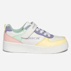Skechers Baskets^Tennis blanche, jaune, parme, vert, rose MULTICOLORE