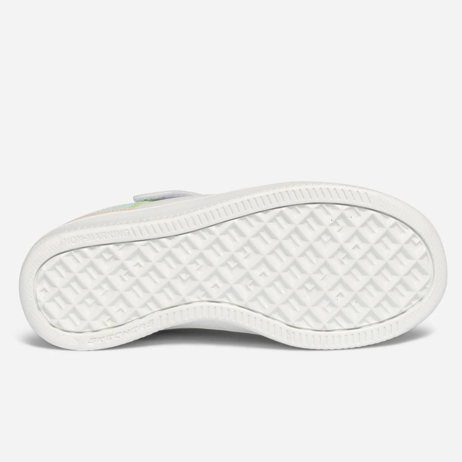 Skechers Baskets^Tennis blanche, jaune, parme, vert, rose MULTICOLORE