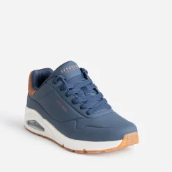 Skechers Baskets/Tennis^Tennis bleu bi-matière MARINE