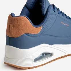 Skechers Baskets/Tennis^Tennis bleu bi-matière MARINE