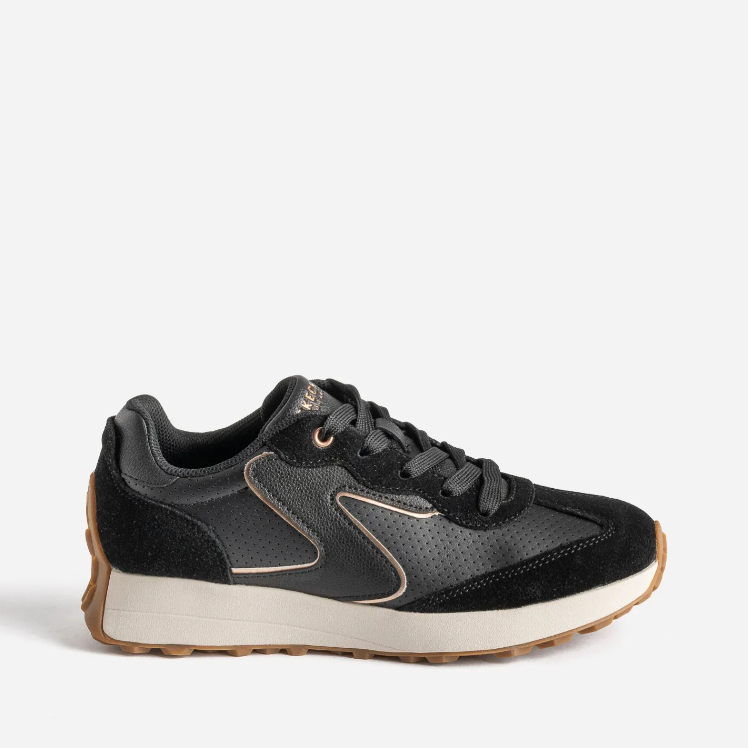 Skechers Baskets^Tennis e bi-matière NOIR