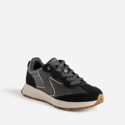 Skechers Baskets^Tennis e bi-matière NOIR
