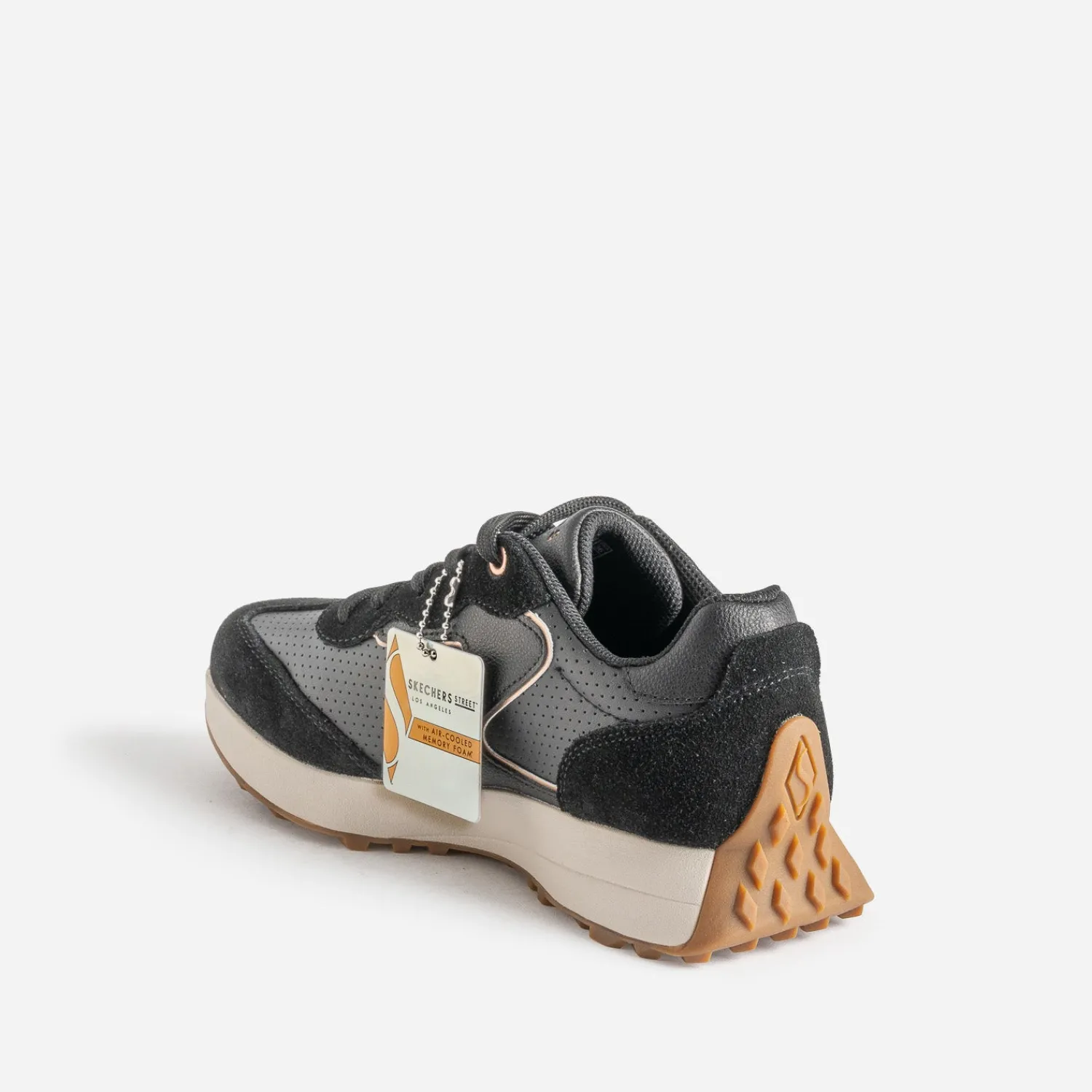 Skechers Baskets^Tennis e bi-matière NOIR