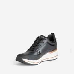 Skechers Baskets^Tennis e détails cuivrés NOIR
