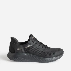 Skechers Baskets^Tennis e mesh et lacet élastiqué NOIR