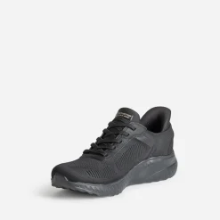 Skechers Baskets^Tennis e mesh et lacet élastiqué NOIR