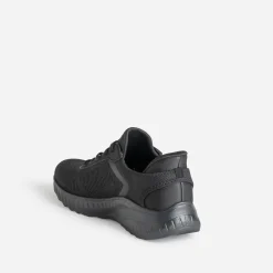 Skechers Baskets^Tennis e mesh et lacet élastiqué NOIR