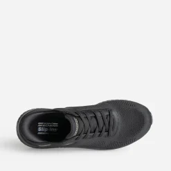 Skechers Baskets^Tennis e mesh et lacet élastiqué NOIR