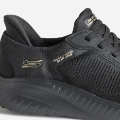 Skechers Baskets^Tennis e mesh et lacet élastiqué NOIR